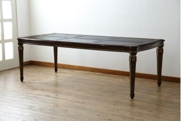 中古　DREXEL HERITAGE(ドレクセルヘリテイジ)　上品な佇まいが魅力的な大型ダイニングテーブル(4人掛け、6人掛け、8人掛け、食卓)(R-060712)