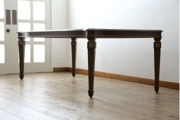 中古　DREXEL HERITAGE(ドレクセルヘリテイジ)　上品な佇まいが魅力的な大型ダイニングテーブル(4人掛け、6人掛け、8人掛け、食卓)(R-060712)
