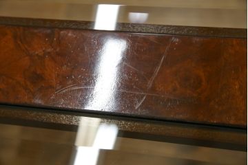 中古　DREXEL HERITAGE(ドレクセルヘリテイジ)　上品な佇まいが魅力的な大型ダイニングテーブル(4人掛け、6人掛け、8人掛け、食卓)(R-060712)