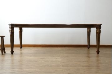 中古　DREXEL HERITAGE(ドレクセルヘリテイジ)　上品な佇まいが魅力的な大型ダイニングテーブル(4人掛け、6人掛け、8人掛け、食卓)(R-060712)
