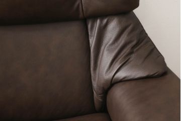 中古　ノルウェー製　EKORNES(エコーネス)　ストレスレス(Stressless)　本革(レザー)　エルドラド　2シーター　ハイバック　くつろぎの時間におすすめの二人掛けソファ(アームソファ、2人掛け、2P、北欧)(定価約68万円)(R-060713)