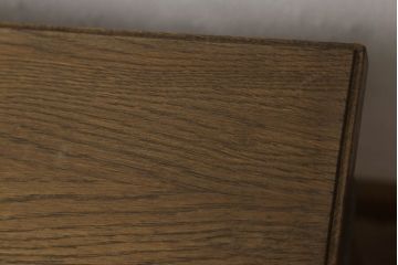 中古　神戸洋家具　ナラ材　挽き物脚が上品な雰囲気を醸し出す片袖机(在宅ワーク用、在宅用、ワークデスク、オフィスデスク、テーブル)(R-060723)