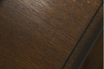 イギリスアンティーク　オーク材　脚の凝った彫刻が魅力的な伸長式ダイニングテーブル(エクステンションテーブル、ドローリーフテーブル、4人掛け、6人掛け、食卓)(R-060725)