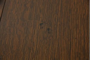 イギリスアンティーク　オーク材　脚の凝った彫刻が魅力的な伸長式ダイニングテーブル(エクステンションテーブル、ドローリーフテーブル、4人掛け、6人掛け、食卓)(R-060725)