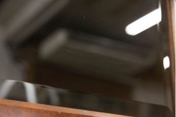 和製ビンテージ　ナッツファニチャー　力強い彫刻が目を惹く民芸風サイドボード(ヴィンテージ、サイドキャビネット、戸棚、収納棚、食器棚、カップボード)(R-060726)