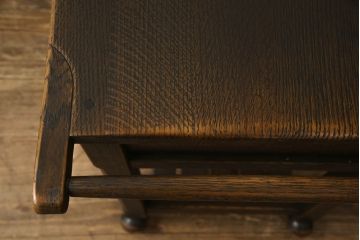 中古　飛騨産業　特注品　PROVINCIAL(プロヴィンシャル・プロビンシャル)シリーズ　ナラ材の木の風合いが味わい深いキャスターワゴン(プロビンシャル、トロリー、キッチンワゴン、サイドテーブル)(R-060730)