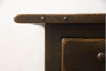 中古　飛騨産業　特注品　PROVINCIAL(プロヴィンシャル・プロビンシャル)シリーズ　ナラ材の木の風合いが味わい深いキャスターワゴン(プロビンシャル、トロリー、キッチンワゴン、サイドテーブル)(R-060730)