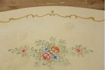 中古　イタリア高級家具　SILIK(シリック)　ロココ調　優雅で上品な空間づくりにぴったりなセンターテーブル(ローテーブル、ソファテーブル、リビングテーブル)(定価約42万円)(R-060731)