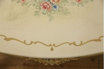 中古　イタリア高級家具　SILIK(シリック)　ロココ調　優雅で上品な空間づくりにぴったりなセンターテーブル(ローテーブル、ソファテーブル、リビングテーブル)(定価約42万円)(R-060731)