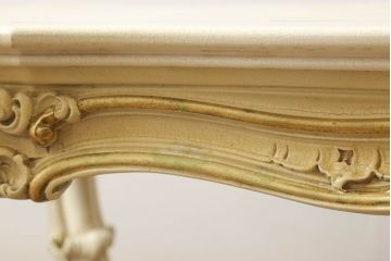 中古　イタリア高級家具　SILIK(シリック)　ロココ調　優雅で上品な空間づくりにぴったりなセンターテーブル(ローテーブル、ソファテーブル、リビングテーブル)(定価約42万円)(R-060731)