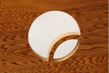 中古　美品　屋久杉　透かし彫りが和の雰囲気を高める姿見　(R-060732)