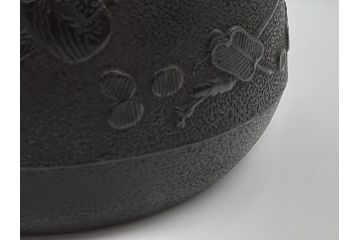 古い正寿堂　宝尽くし紋　打ち出の小槌　小判　縁起の良いモチーフが魅力の鉄瓶(茶道具)(R-060735)
