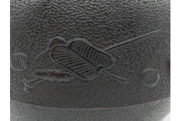 古い正寿堂　宝尽くし紋　打ち出の小槌　小判　縁起の良いモチーフが魅力の鉄瓶(茶道具)(R-060735)