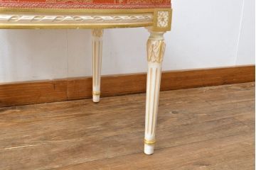 中古　超美品　イタリア高級家具　Mario Colciago&Figli(マリオ・コルチャゴ)　ロココ調　空間を華やかに彩るエレガントなダイニングチェア(サロンチェア、椅子、イス)(定価約24万円)(R-060738)