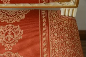 中古　超美品　イタリア高級家具　Mario Colciago&Figli(マリオ・コルチャゴ)　ロココ調　空間を華やかに彩るエレガントなダイニングチェア　定価約24万円　(R-060739)