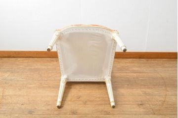 中古　超美品　イタリア高級家具　Mario Colciago&Figli(マリオ・コルチャゴ)　ロココ調　空間を華やかに彩るエレガントなダイニングチェア(サロンチェア、椅子、イス)(定価約24万円)(R-060740)