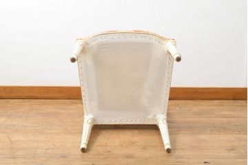 中古　超美品　イタリア高級家具　Mario Colciago&Figli(マリオ・コルチャゴ)　ロココ調　空間を華やかに彩るエレガントなダイニングチェア(サロンチェア、椅子、イス)(定価約24万円)(R-060741)