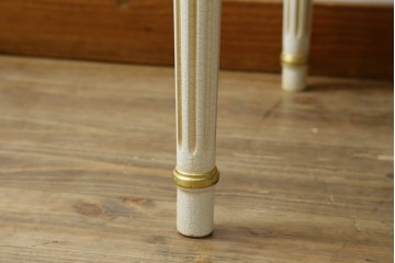 中古　超美品　イタリア高級家具　Mario Colciago&Figli(マリオ・コルチャゴ)　ロココ調　空間を華やかに彩るエレガントなダイニングチェア　定価約24万円　(R-060741)