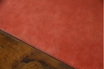 イギリスビンテージ　高級品　ARS LIGNI　マホガニー材製の贅沢なアンティーク調デスク(テーブル、ワークデスク、在宅ワーク、在宅用、ヴィンテージ)(R-060744)