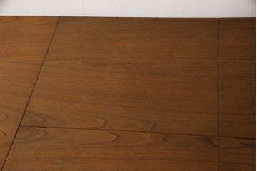 北欧ビンテージ　デンマーク　チーク材　すっきりとした佇まいが魅力的なエクステンションテーブル(ヴィンテージ、ダイニングテーブル、4人掛け、6人掛け、8人掛け、伸長式、食卓、作業台)(R-060746)