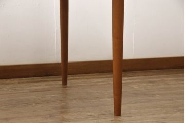 北欧ビンテージ　デンマーク　チーク材　すっきりとした佇まいが魅力的なエクステンションテーブル(ヴィンテージ、ダイニングテーブル、4人掛け、6人掛け、8人掛け、伸長式、食卓、作業台)(R-060746)