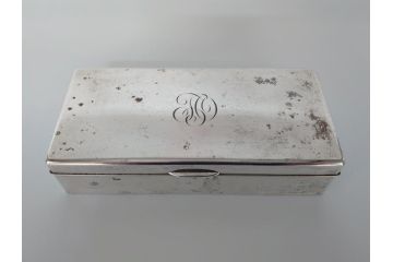 スターリング950　シンプルでスタイリッシュなシガレットケース　小箱　小物入れ(宮本商行)(R-060753)