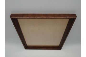 中古　松本民芸家具　深みのある色合いが素敵な額縁と丸みのあるフォルムが温もりを感じるフォトフレーム　3点セット(木製フレーム)(R-060771)