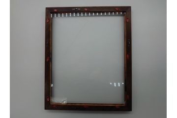 中古　松本民芸家具　深みのある色合いが素敵な額縁と丸みのあるフォルムが温もりを感じるフォトフレーム　3点セット(木製フレーム)(R-060771)
