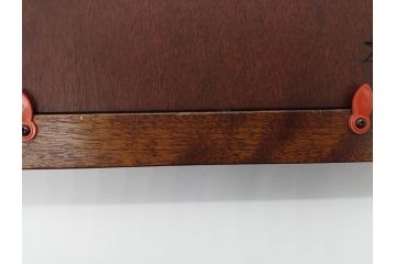 中古　松本民芸家具　深みのある色合いが素敵な額縁と丸みのあるフォルムが温もりを感じるフォトフレーム　3点セット(木製フレーム)(R-060771)