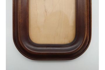 中古　松本民芸家具　深みのある色合いが素敵な額縁と丸みのあるフォルムが温もりを感じるフォトフレーム　3点セット(木製フレーム)(R-060771)