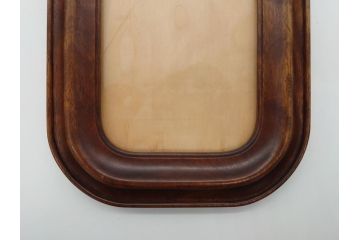 中古　松本民芸家具　深みのある色合いが素敵な額縁と丸みのあるフォルムが温もりを感じるフォトフレーム　3点セット(木製フレーム)(R-060771)