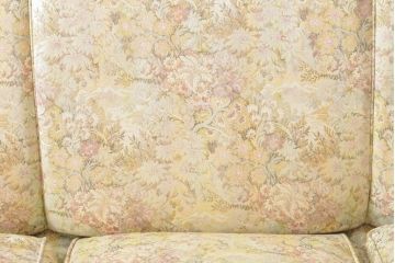 中古　イタリア高級家具　SILIK(シリック)　ロココ調　優雅な空間を演出する3人掛けソファ(三人掛けソファ、3P、アームソファ)(定価約90万円)(R-060779)