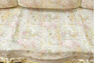 中古　イタリア高級家具　SILIK(シリック)　ロココ調　優雅な空間を演出する3人掛けソファ(三人掛けソファ、3P、アームソファ)(定価約90万円)(R-060779)
