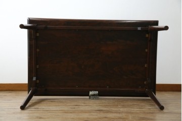 和製ヴィンテージ　松本民芸家具　シンプルなデザインが和モダンの空間に取り入れやすいダイニングテーブル　(R-060780)