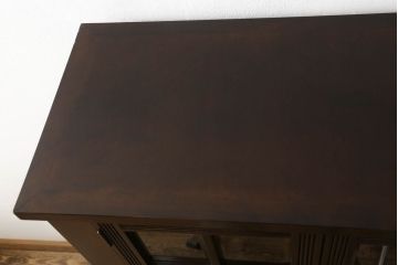 中古　美品　松本民芸家具　お洒落な空間づくりに活躍するクラシックなワインボード(ワインラック、キャビネット)(定価約56万円)(R-060782)