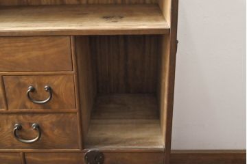 和製アンティーク　昭和初期　高級品　上手物　前面桑材　内部桐材　大阪　上品な和を演出してくれる指物箪笥(チェスト、和タンス、収納箪笥、引き出し、茶箪笥)(R-060791)