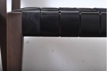 中古　美品　arflex(アルフレックス)　TINA 10(ティナ)　編み込みのデザインが目を惹くワイドアームレスチェア2脚セット(ダイニングチェア、椅子、イス、バラ売り可能)(2脚定価約41万円)(R-060800)