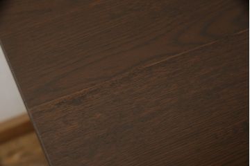 和製アンティーク　ナラ材　和洋どちらのインテリアにも合わせやすい脚付き両袖机(デスク、テーブル、ワークデスク、在宅用、在宅ワーク用、オフィスデスク)(R-060812)