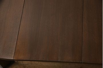 和製アンティーク　昭和初期　希少デザイン　落ち着いた色味が素敵なエクステンションテーブル(ダイニングテーブル、2人掛け、4人掛け、6人掛け、食卓、丸テーブル、ラウンドテーブル)(R-060813)