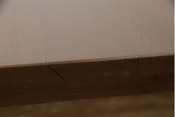 和製アンティーク　昭和初期　希少デザイン　落ち着いた色味が素敵なエクステンションテーブル(ダイニングテーブル、2人掛け、4人掛け、6人掛け、食卓、丸テーブル、ラウンドテーブル)(R-060813)