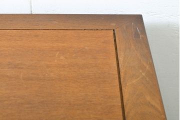 和製ビンテージ　国産指物　花梨(カリン)材　艶やかな木肌が上品な雰囲気を醸し出す高級ガラスケース(ヴィンテージ、ショーケース、飾り棚、陳列棚、ガラス棚、キャビネット)(R-060827)