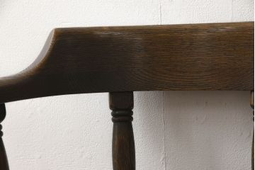 中古　高級品　飛騨産業　PROVINCIAL(プロヴィンシャル・プロビンシャル)　キツツキ　スモーカーズボウチェア(アームチェア、板座チェア、ダイニングチェア)(定価約20万円)(R-060829)