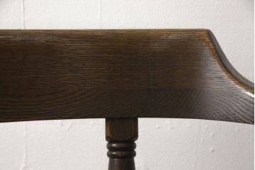 中古　高級品　飛騨産業　PROVINCIAL(プロヴィンシャル・プロビンシャル)　キツツキ　スモーカーズボウチェア(アームチェア、板座チェア、ダイニングチェア)(定価約20万円)(R-060829)