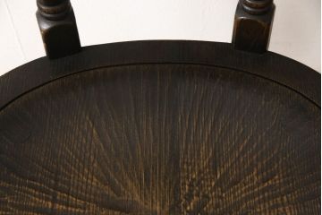中古　高級品　飛騨産業　PROVINCIAL(プロヴィンシャル・プロビンシャル)　キツツキ　スモーカーズボウチェア(アームチェア、板座チェア、ダイニングチェア)(定価約20万円)(R-060829)