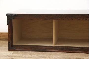 中古　岩谷堂箪笥　落ち着いた和の雰囲気漂うテレビ台(ローボード、テレビボード、AVボード、キャビネット、収納棚、戸棚)(R-060832)