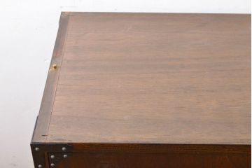 中古　岩谷堂箪笥　天板・脚(台輪)付きリメイク　和モダンな空間にも取り入れやすいテレビ台(サイドボード、リビングボード、テレビボード)(R-060833)