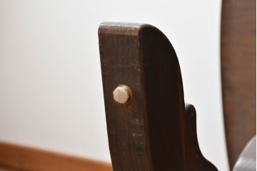 イギリスヴィンテージ　ERCOL(アーコール)　エルム材　クラシカルな雰囲気漂うダイニングテーブル(ヴィンテージ、4人掛け、6人掛け、食卓、作業台)(R-060852)