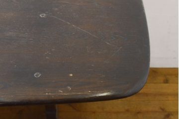 イギリスビンテージ　ERCOL(アーコール)　エルム材　クラシカルな雰囲気漂うダイニングテーブル(ヴィンテージ、4人掛け、6人掛け、食卓、作業台)(R-060853)