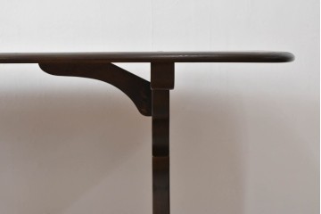 イギリスヴィンテージ　ERCOL(アーコール)　エルム材　クラシカルな雰囲気漂うダイニングテーブル(ヴィンテージ、4人掛け、6人掛け、食卓、作業台)(R-060853)