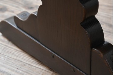 イギリスヴィンテージ　ERCOL(アーコール)　エルム材　クラシカルな雰囲気漂うダイニングテーブル(ヴィンテージ、4人掛け、6人掛け、食卓、作業台)(R-060853)